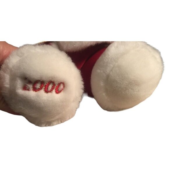 Holiday Christmas Teddy Bear with Santa Hat TB Trading Co 2000 - Picture 3 of 7